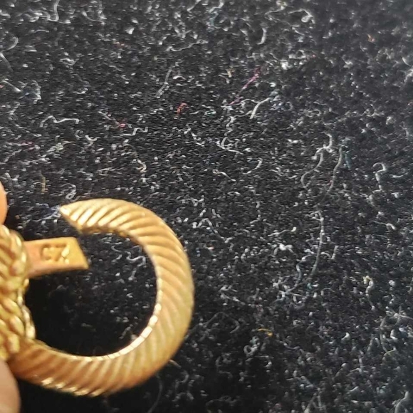 Judith Ripka 925 silver, Leather Verona Rope w/ Rare Fleur de Lis Charm - Picture 11 of 16